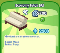 Economy Futon Dbl