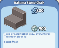 Bahama Stone Chair