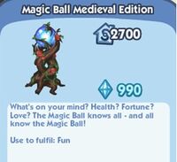 Magic ball medieval