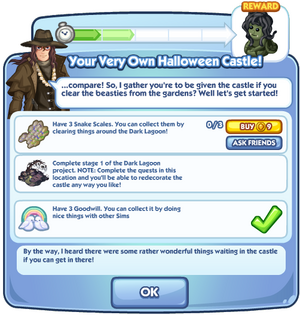 Your Very Own Halloween Castle! quest