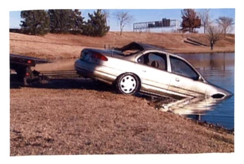 Mary's Car Out of the water.