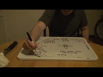 HABIT drawing "pretty little mountains and pretty little trees" in his happy psychotic way