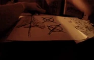 One of Alex's drawings in Marble Hornets, a perfect example of the Obsession