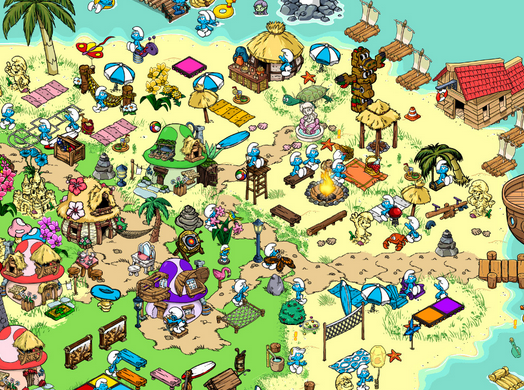 Smurf Village: playing smurf island games 