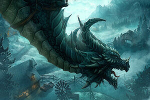 Flying-blue-dragon