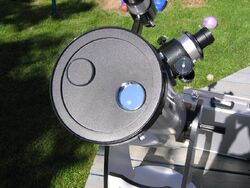 Solar filter front