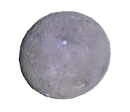 Ceres, the first dwarf planet, and the largest object in the asteroid belt.