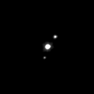 Picture of Haumea, with both of it’s moons.