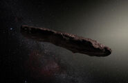 Artist impression of 'Oumuamua