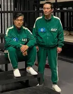 Player 443 with Player 447 BTS.