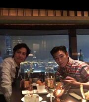 T. O. P with Lee Jung-jae
