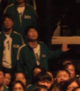 Player 344 watching in awe as the final wad of cash is dropped into the piggy bank.