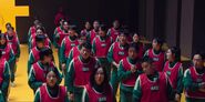 The red team before the start of the fourth game