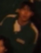 Player 080 looking up at the prize money after the first game.