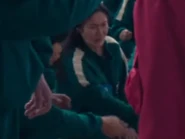 334 seemingly showing her teammate how to throw a spinning top.