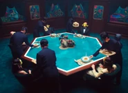 VIPs’ dinner table.