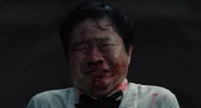 Player 039 refusing to talk to Lee Myung-gi and Seong Gi-hun any further.