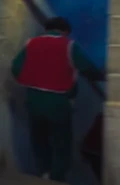 Player 048 running off into the Hide and Seek maze.