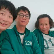 Tae-jun's actor with Player 130's and Do Jung-soo's actors.