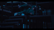 Player 067 falling down the stairs.