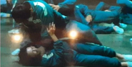 Player 081 attacking and trying to strangle an unknown player