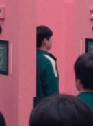 Player 344 getting his photograph taken.