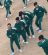 Player 119 hiding behind Player 127 during a red light.