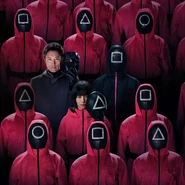 Squid Game Season 3 New Poster showing the staff of the game