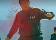 Player 114 being shot