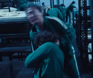 Player 182 after being stabbed by Player 102