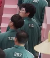 The second Player 413 after taking his photo