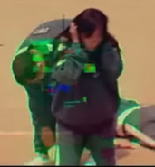Female Player 326 being scanned