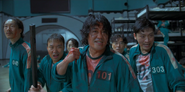 Deok-su and his gang in the Special Game