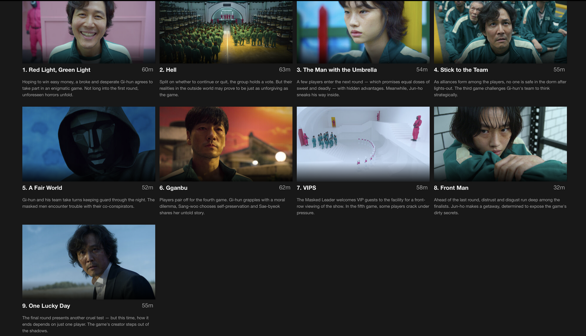 List of Squid Game episodes | Squid Game Wiki | Fandom