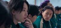 Se-mi, Min-su, Nam-gyu and Thanos during the second game