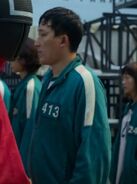 The ninth Player 413 seen before Marbles, at the start on Gganbu