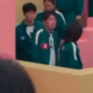 Player 344 walking to the second game arena 3.