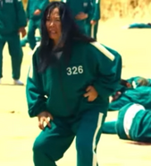 Female Player 326 while Player 056 gets shot