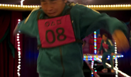 Player 407 shortly before he falls to his death