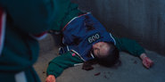 Player 009's corpse in Hide and Seek