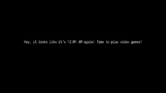 Hey, it looks like it's [XX:XX AM/PM] again! Time to play video games!