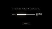 To what extent is 12:00 your favorite time of day: