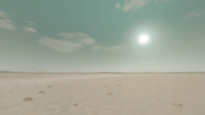 Exclusive to The Stanley Parable 3. The Desert seen in the end of the Skip Button Ending and start of the Epilogue.
