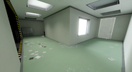 The white hallway before the large room.