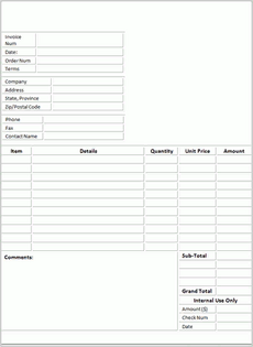PaperTexture Invoice Num