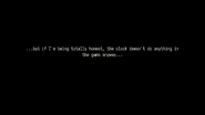 ...but if I'm being totally honest, the clock doesn't do anything in the game anyway...