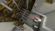 Overhead view of the Warehouse.