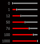 The bumpscosity slider states as seen in The Stanley Parable 2.