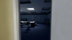 The whiteboard seen from afar.