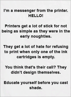 PaperTexture Printer Messenger